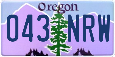 OR license plate 043NRW