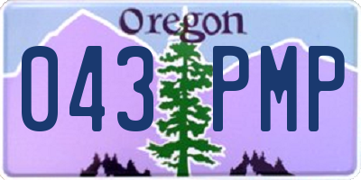 OR license plate 043PMP
