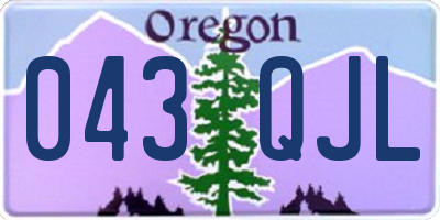 OR license plate 043QJL