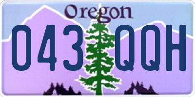 OR license plate 043QQH