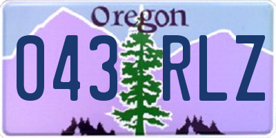 OR license plate 043RLZ
