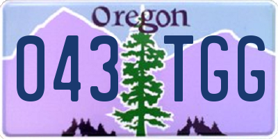 OR license plate 043TGG