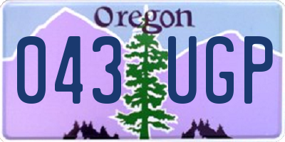 OR license plate 043UGP