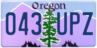 OR license plate 043UPZ