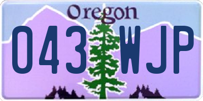 OR license plate 043WJP
