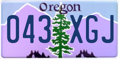 OR license plate 043XGJ