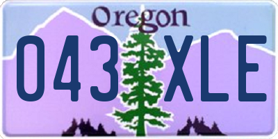 OR license plate 043XLE