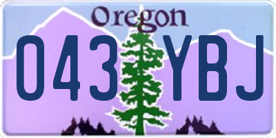 OR license plate 043YBJ