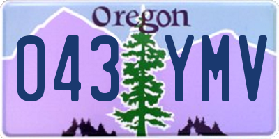 OR license plate 043YMV