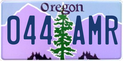 OR license plate 044AMR