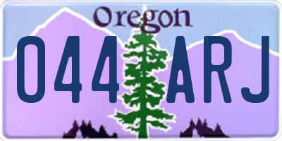 OR license plate 044ARJ