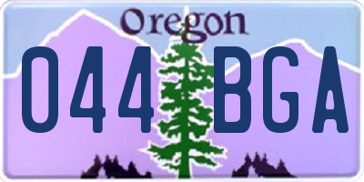 OR license plate 044BGA