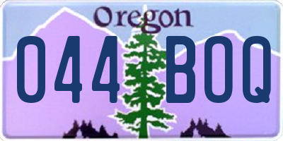OR license plate 044BOQ