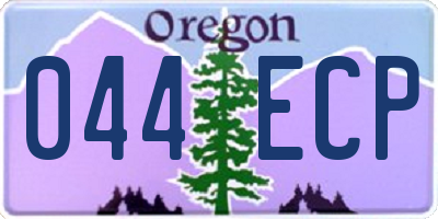OR license plate 044ECP