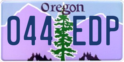 OR license plate 044EDP