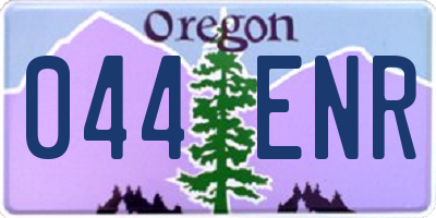 OR license plate 044ENR