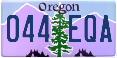 OR license plate 044EQA