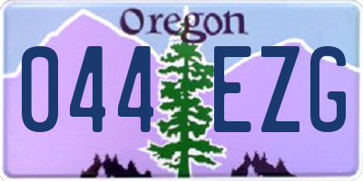 OR license plate 044EZG