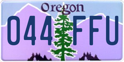 OR license plate 044FFU