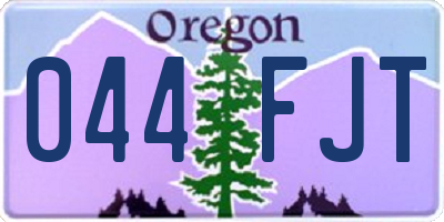 OR license plate 044FJT