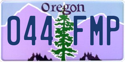 OR license plate 044FMP