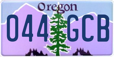 OR license plate 044GCB