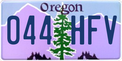 OR license plate 044HFV