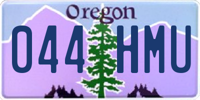 OR license plate 044HMU