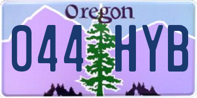 OR license plate 044HYB