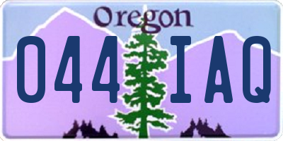 OR license plate 044IAQ