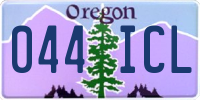 OR license plate 044ICL