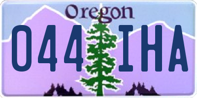 OR license plate 044IHA