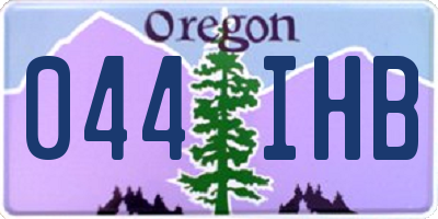 OR license plate 044IHB