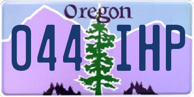OR license plate 044IHP