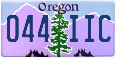 OR license plate 044IIC