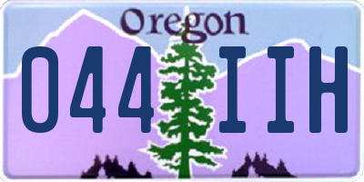 OR license plate 044IIH