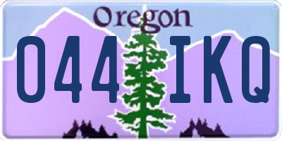 OR license plate 044IKQ