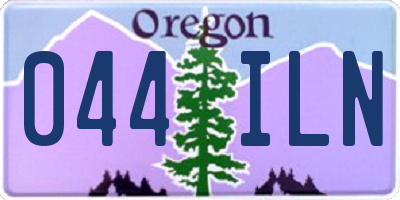OR license plate 044ILN