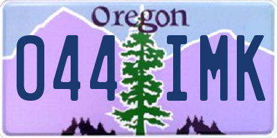 OR license plate 044IMK
