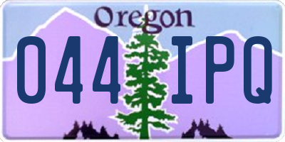 OR license plate 044IPQ