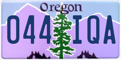 OR license plate 044IQA