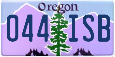 OR license plate 044ISB