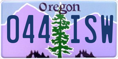 OR license plate 044ISW