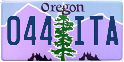 OR license plate 044ITA