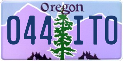 OR license plate 044ITO