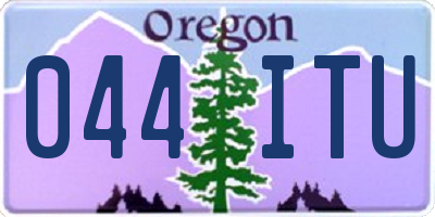 OR license plate 044ITU