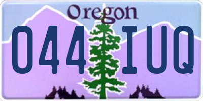 OR license plate 044IUQ