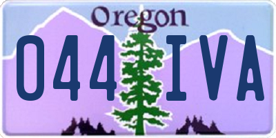 OR license plate 044IVA