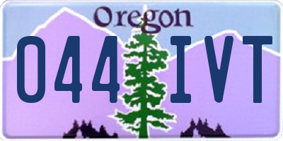 OR license plate 044IVT