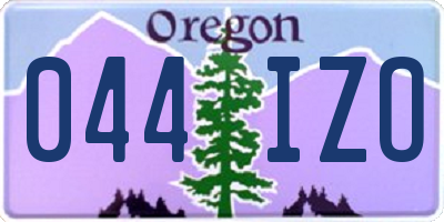 OR license plate 044IZO